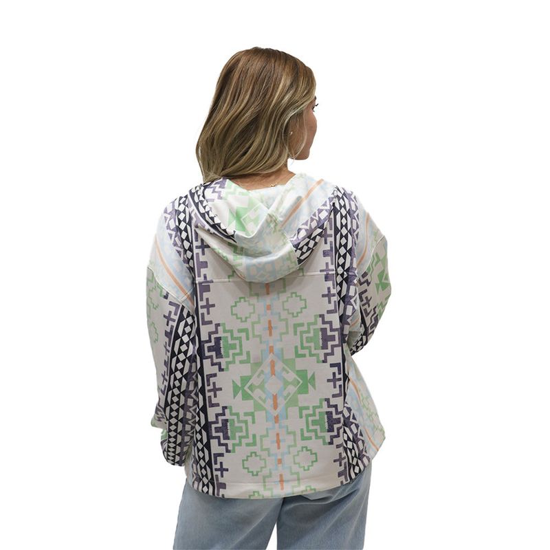 Womens Hooey Aztec Quarter Zip Hoodie