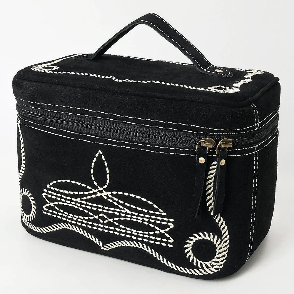 Black Suede Jewelry Case