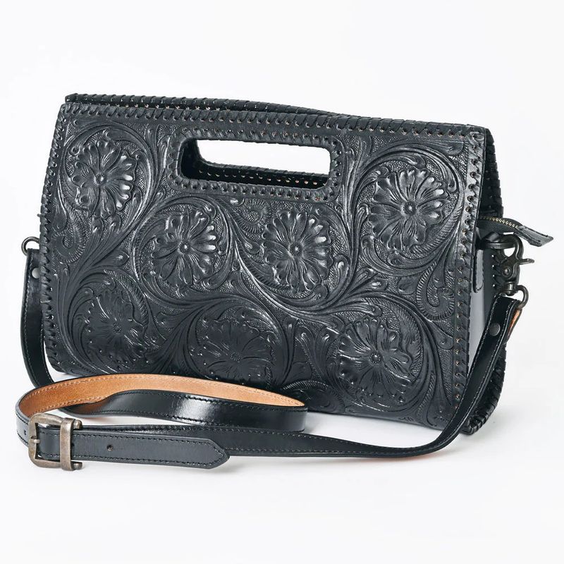 Genuine Tooled Leather Bag