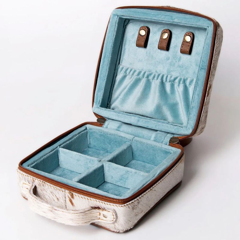Cowhide Jewelry Case