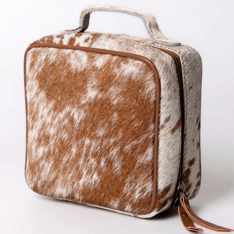Cowhide Jewelry Case