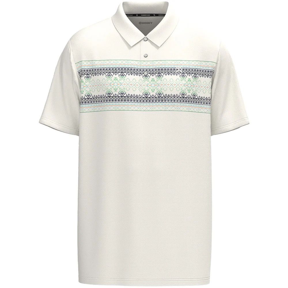 Hooey Mens Multi Color Aztec Polo