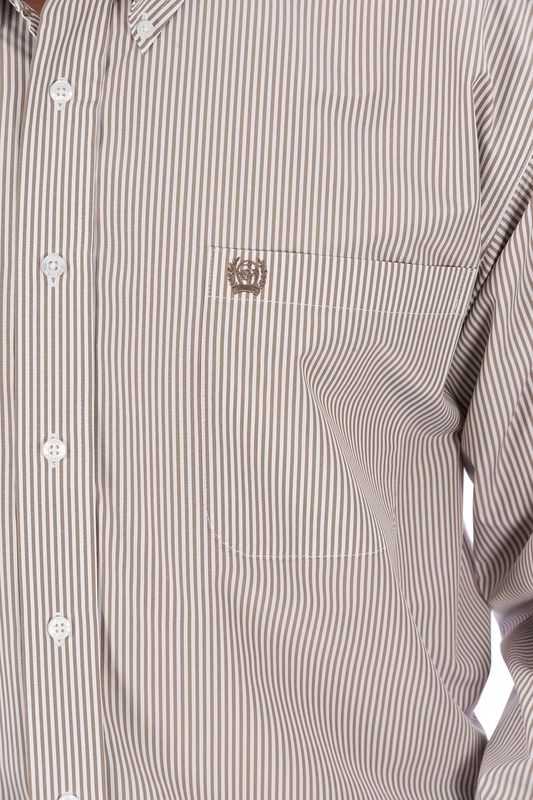 Mens Cinch Long Sleeve Button Down