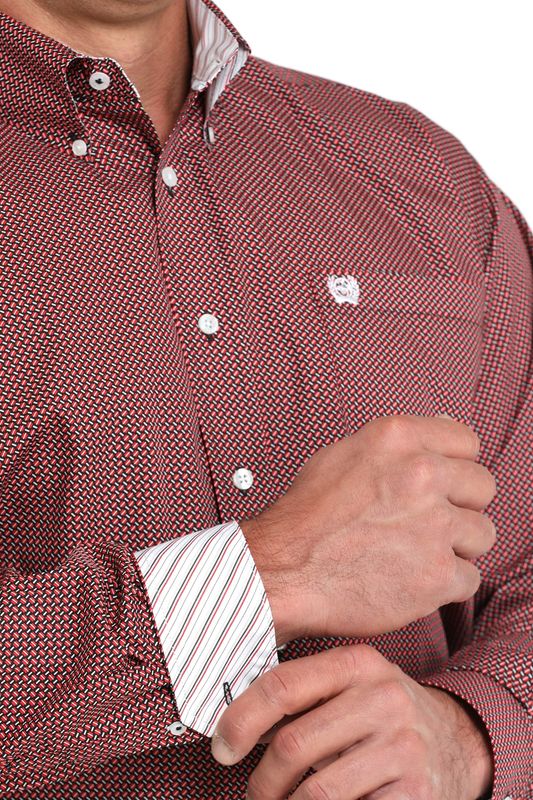 Mens Cinch Long Sleeve Button Down