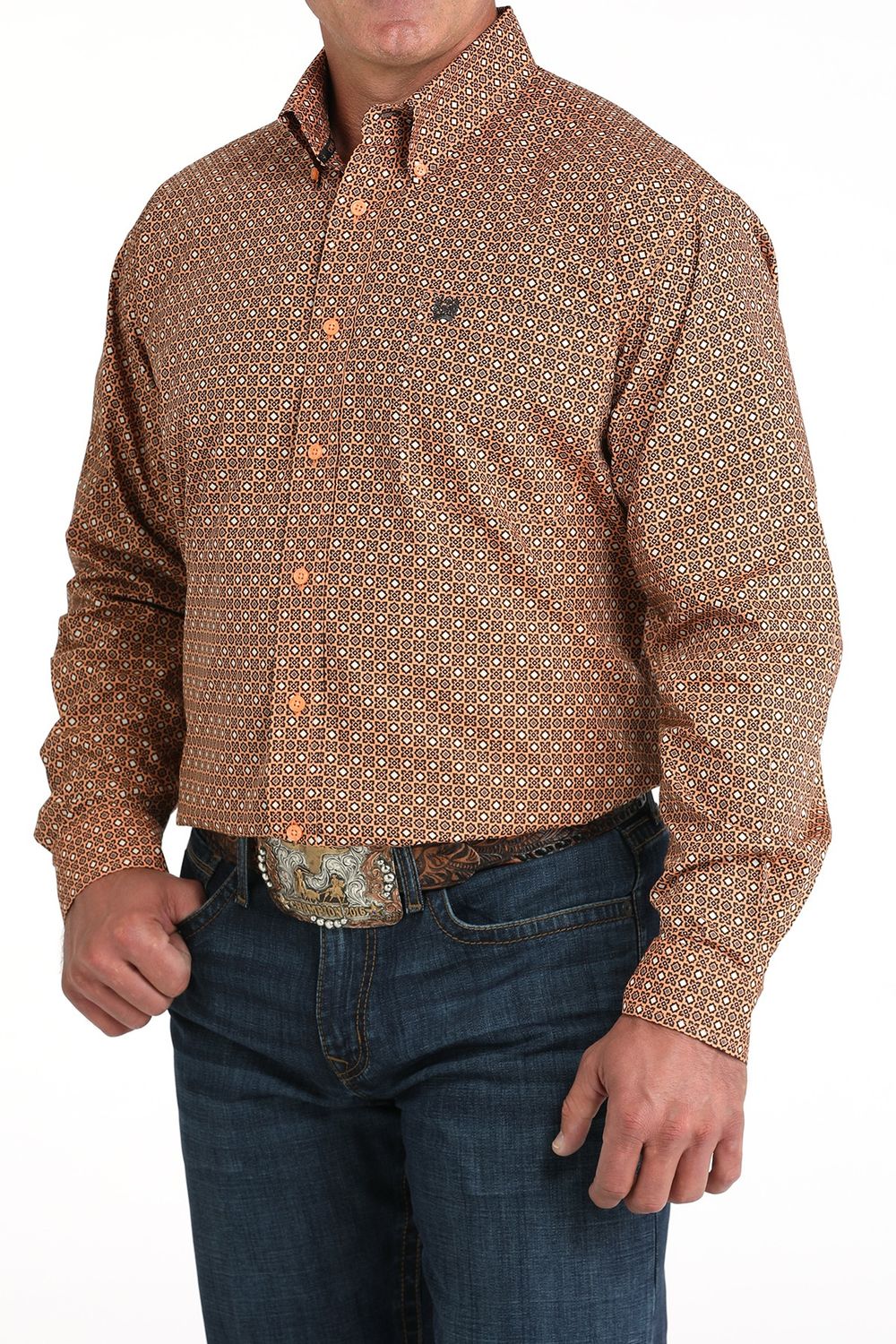 Mens Cinch Long Sleeve Button Down