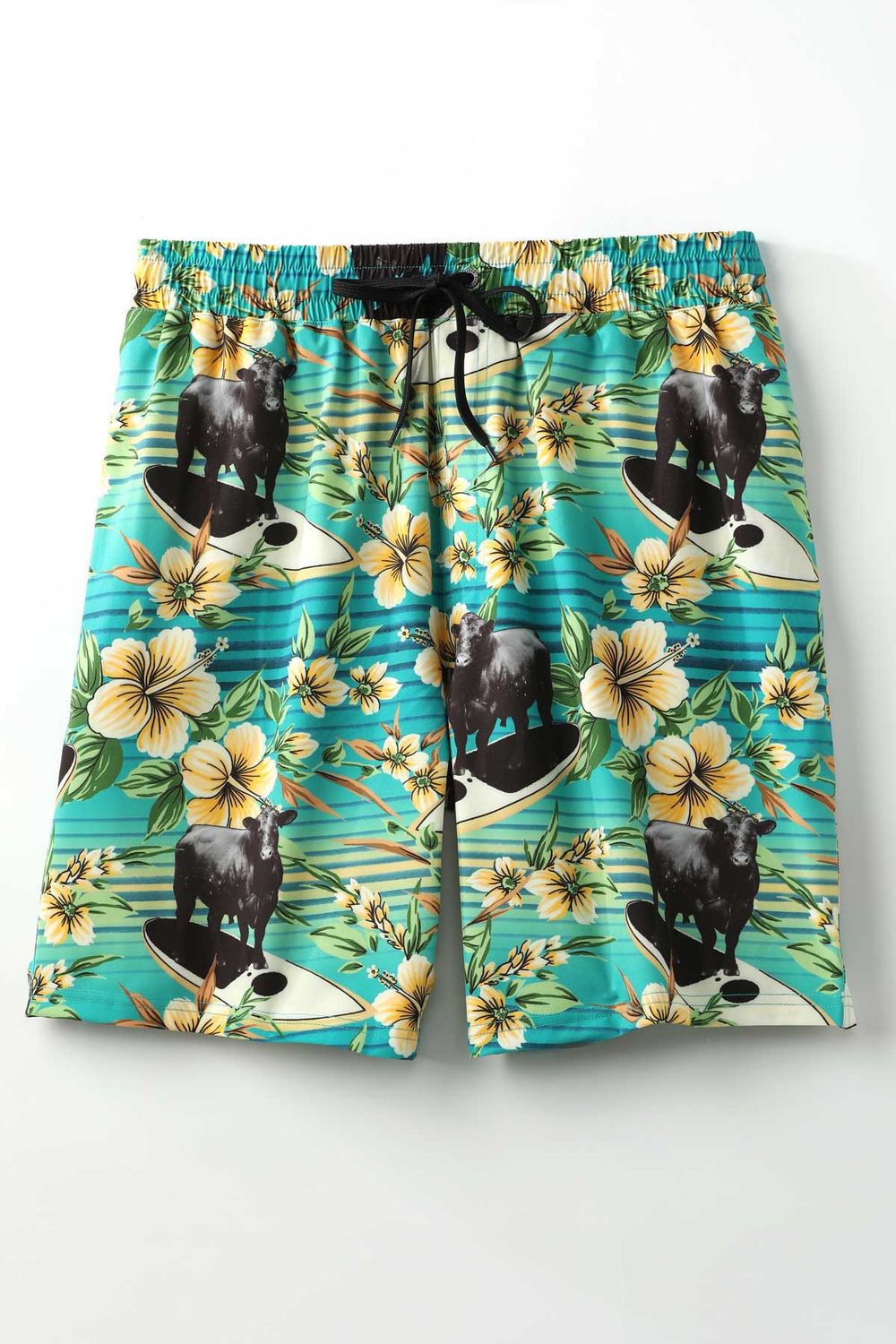 Mens Cinch Bull Swim Trunks
