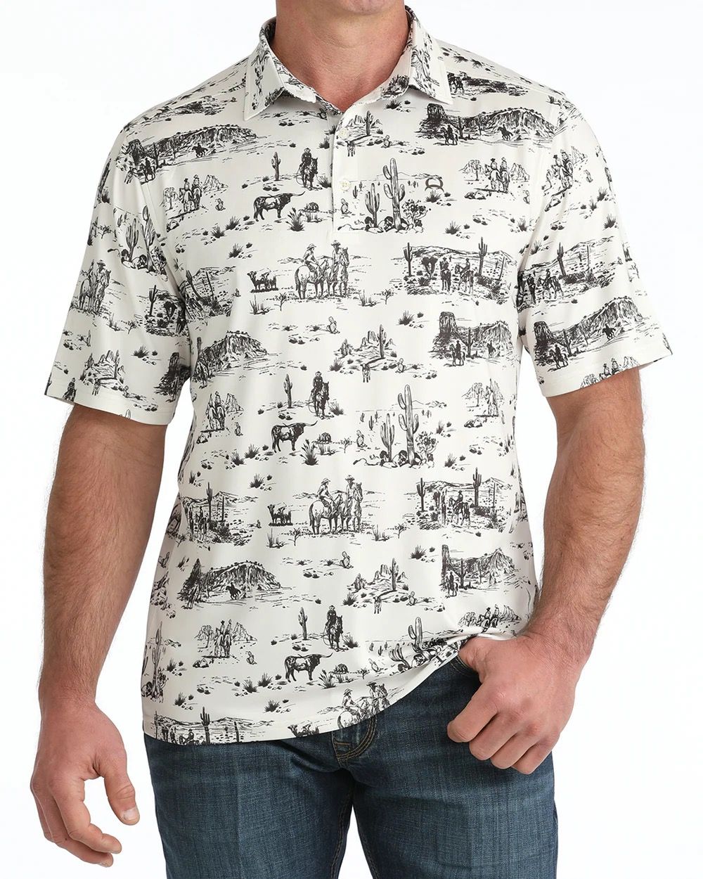 Mens Cinch ArenaFlex Polo