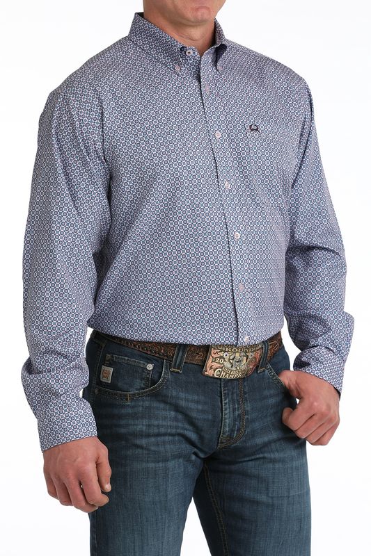 Mens Cinch Arenalfex Long Sleeve Button Down