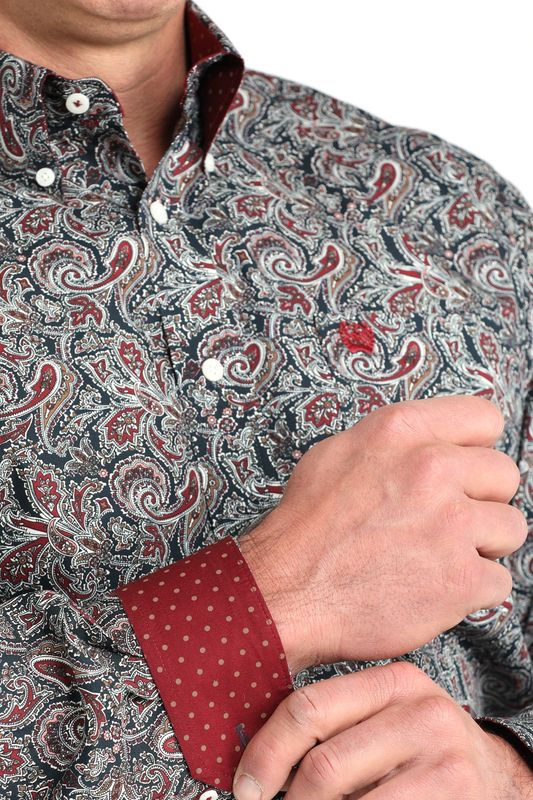 Mens Cinch Long Sleeve Button Down