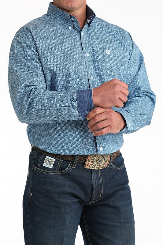 Mens Cinch Long Sleeve Button Down