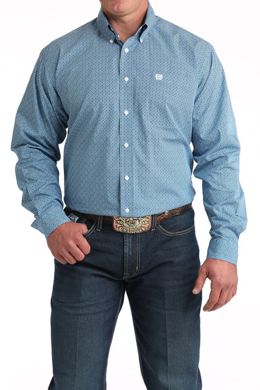 Mens Cinch Long Sleeve Button Down