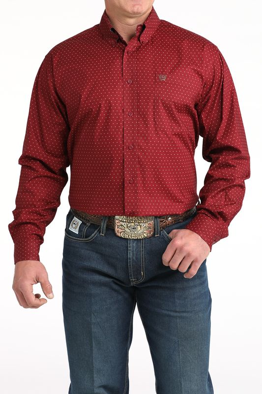 Mens Cinch Long Sleeve Button Down