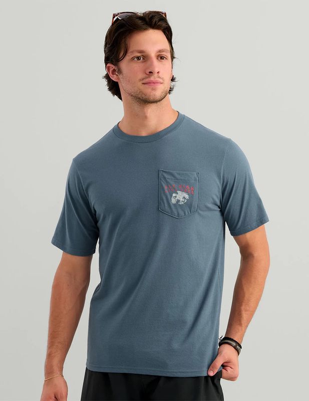 Huk Bass Eagle Pocket T-Shirt