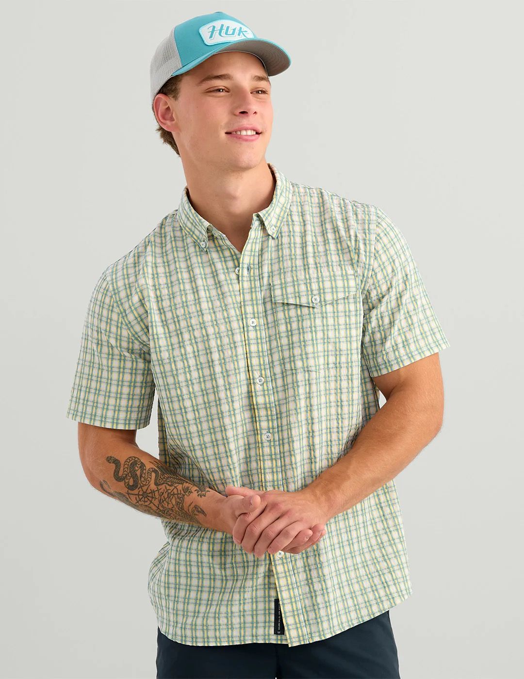 Huk Chatham Plaid Button Down