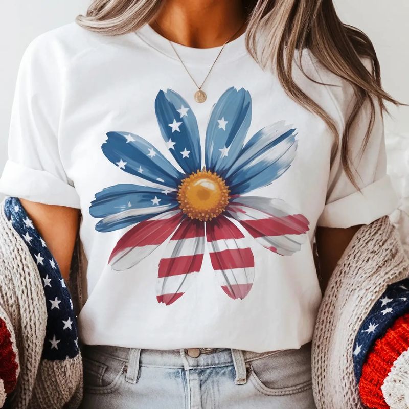 USA Flower T-Shirt