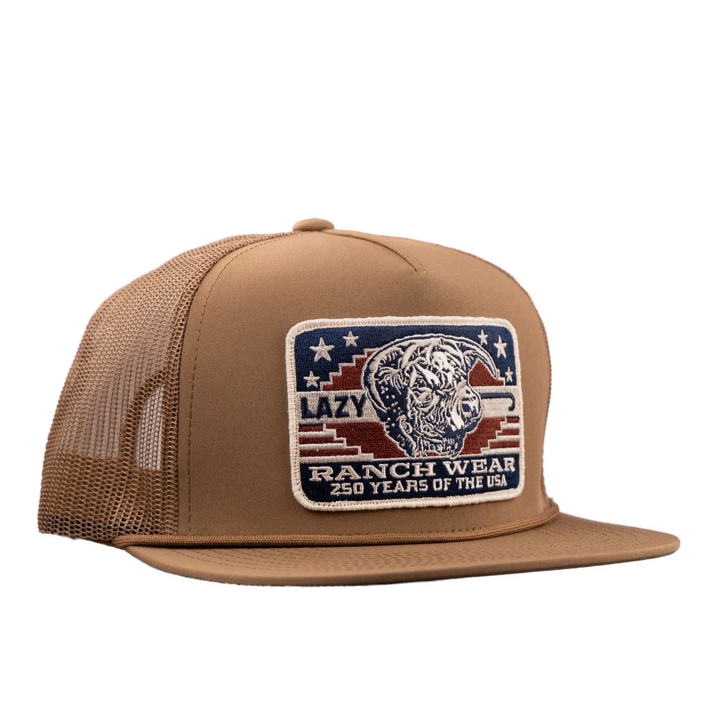 Lazy J Ranch Brown Freedom Trucker Hat