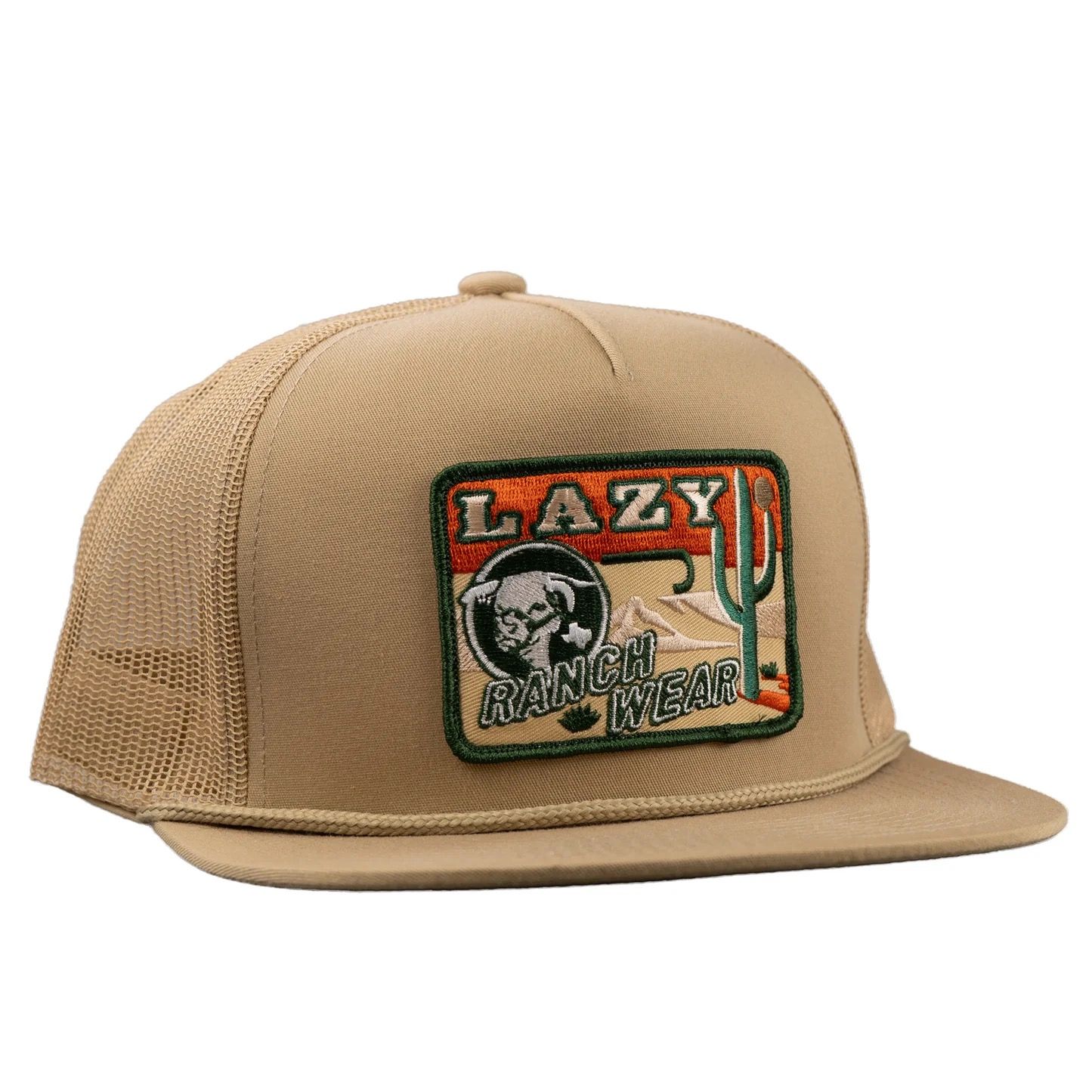 Lazy J Ranch Tan Big Bend Trucker Hat