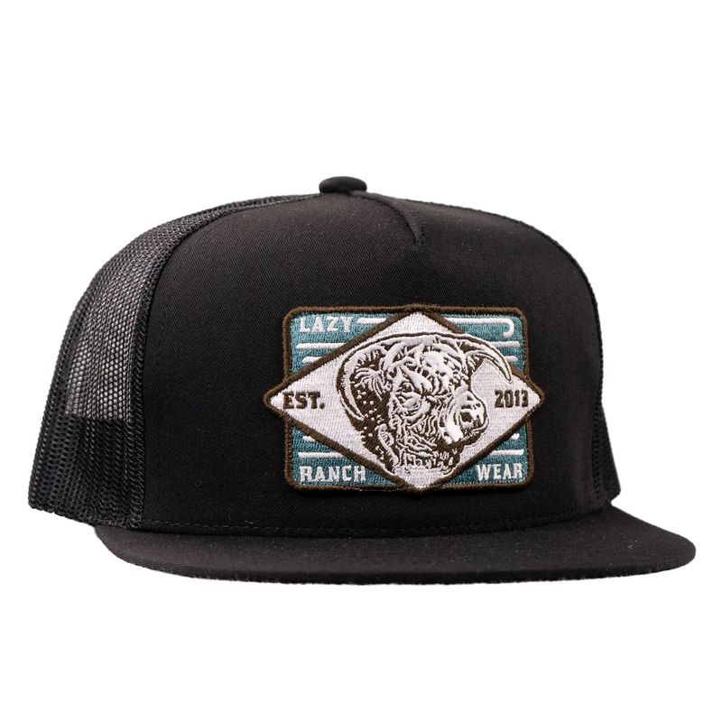 Lazy J Ranch Youth Black Iron Trucker Hat