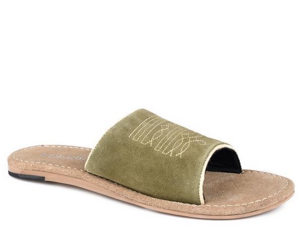 Roper Green Suede Sandal