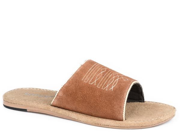 Roper Tan Suede Sandal