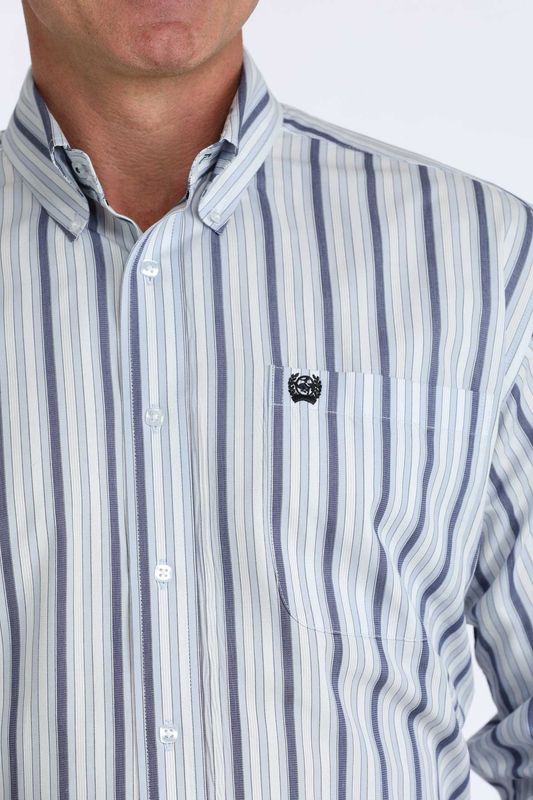 Mens Cinch Long Sleeve Button Down