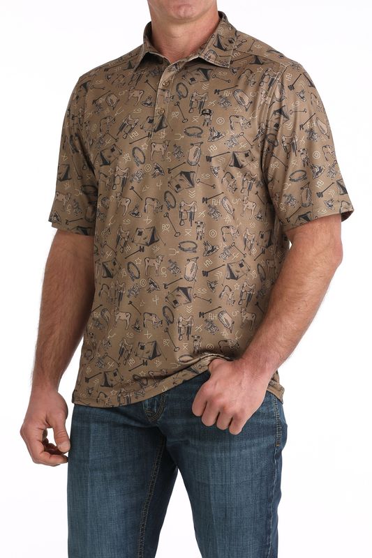 Mens Cinch Arenaflex Polo