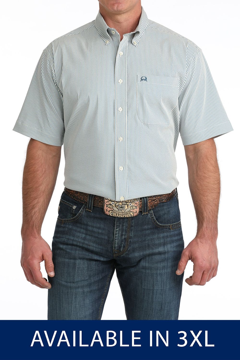 Mens Cinch Arenaflex Button Down