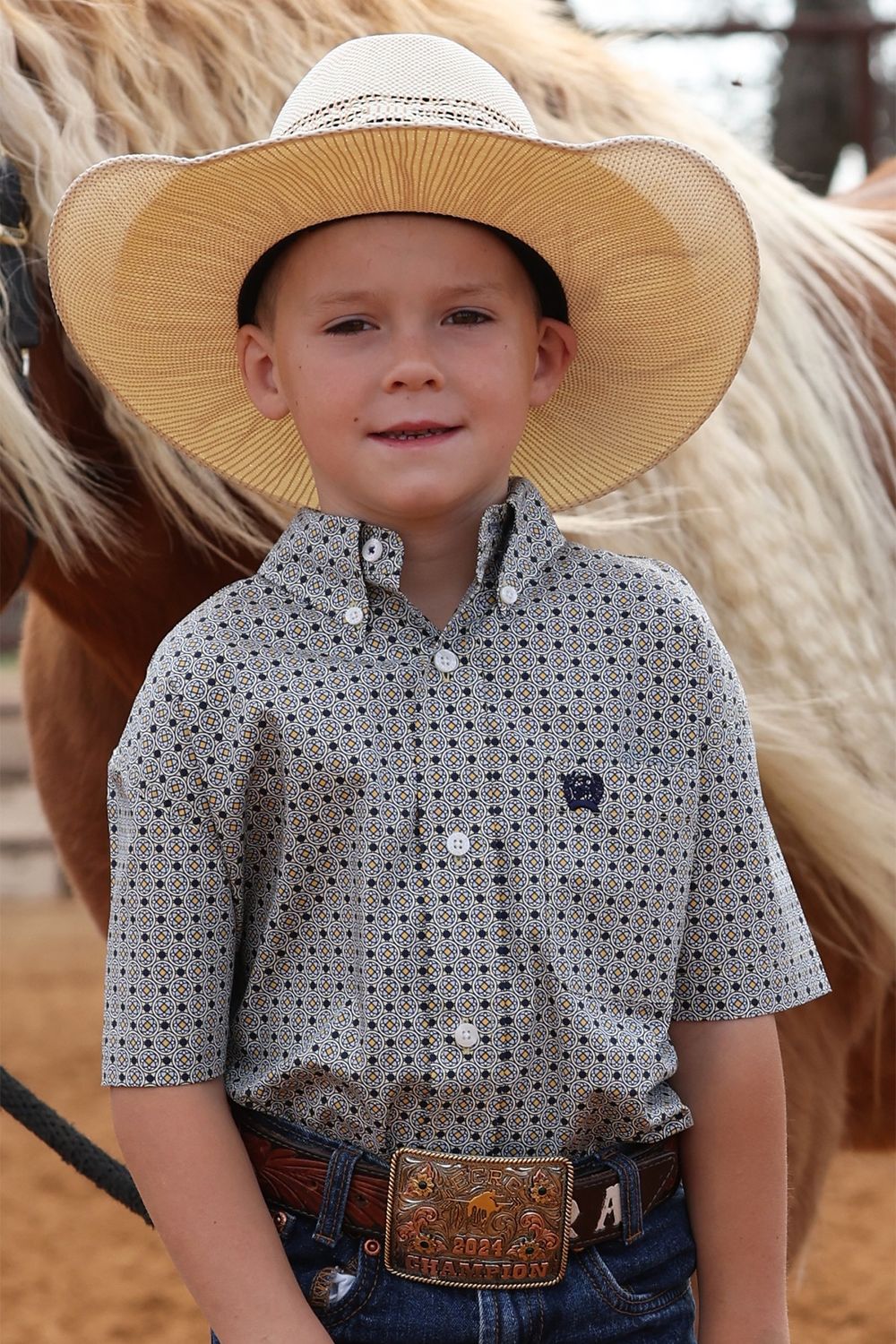 Boys Cinch Button Up