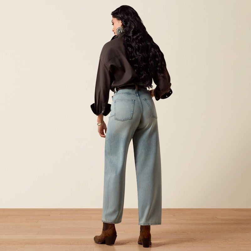 Womens Ultra High Rise Barrel Jeans