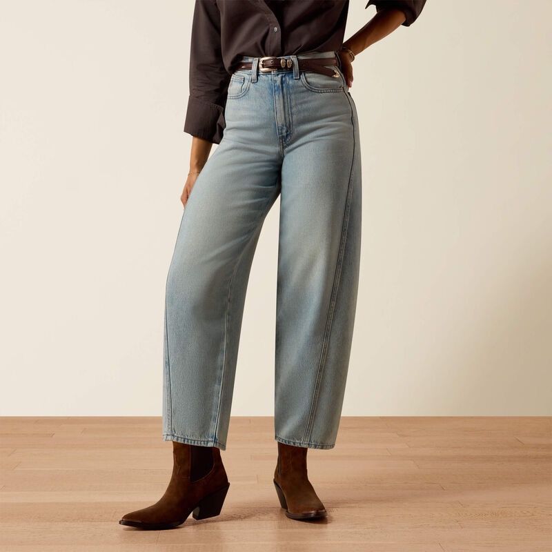 Womens Ultra High Rise Barrel Jeans