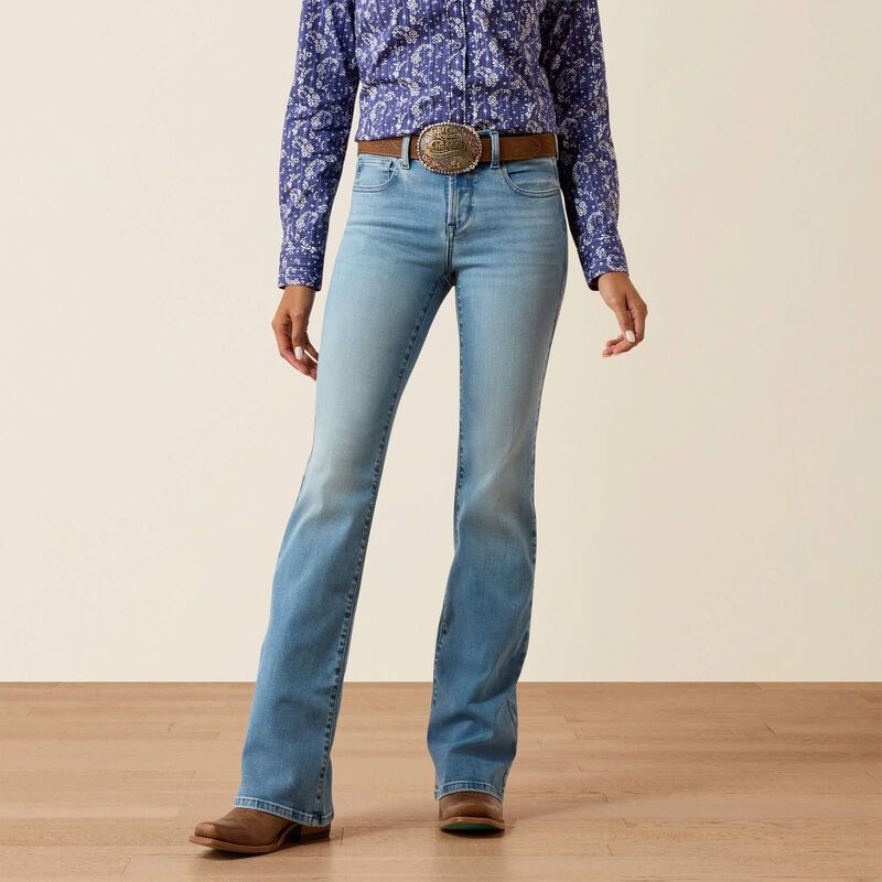 Womens Ultra Rise Boot Cut Jeans