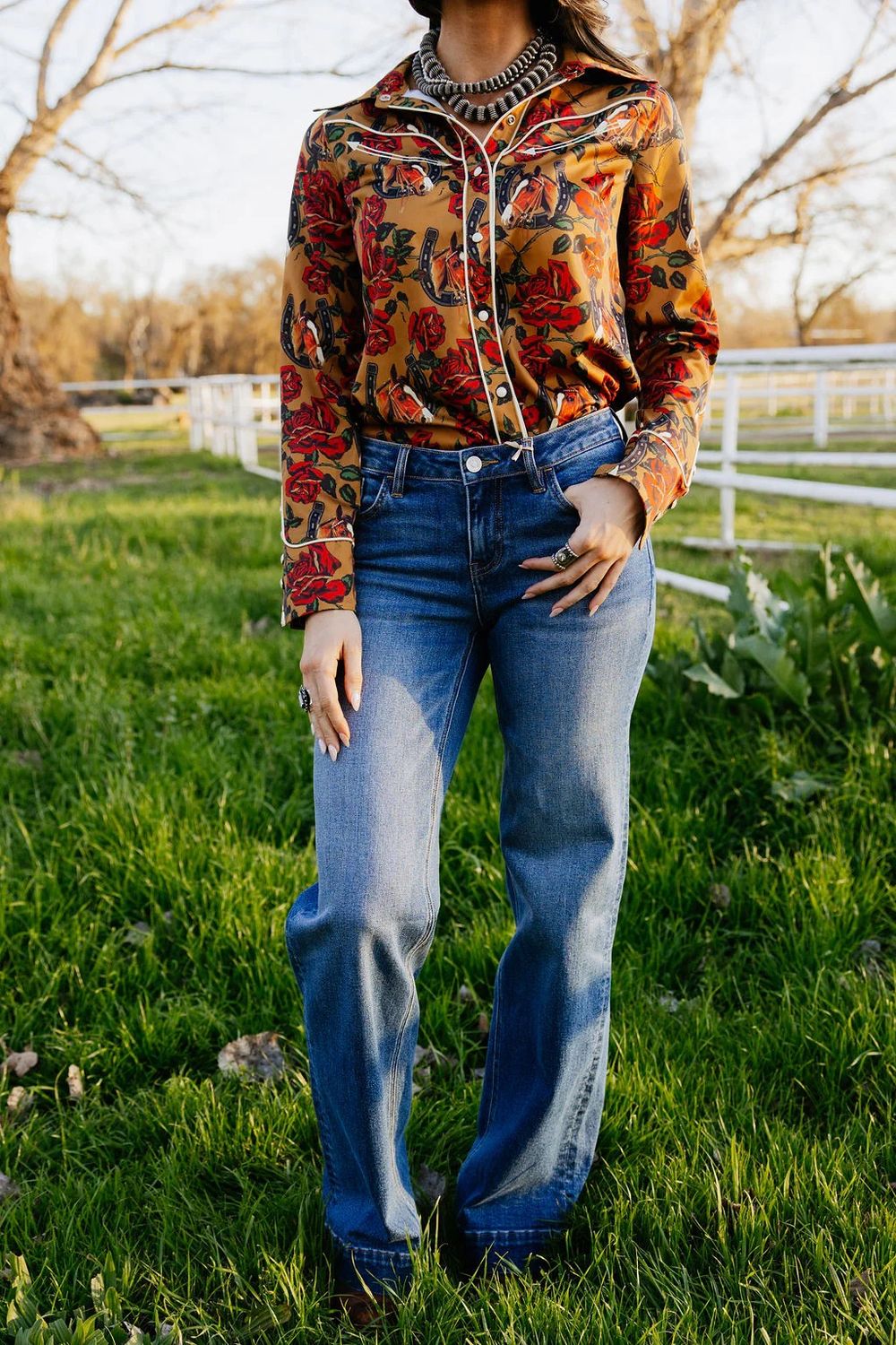 Rodeo Rose Cowboy Trousers