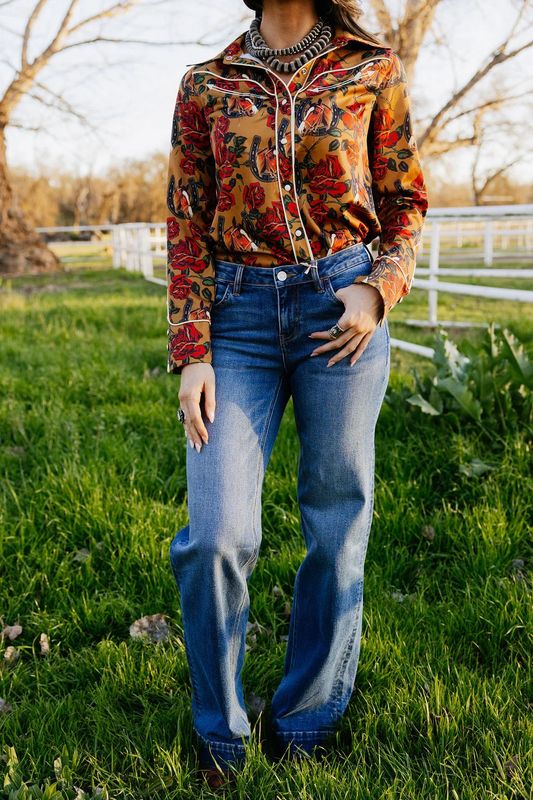 Rodeo Rose Cowboy Trousers