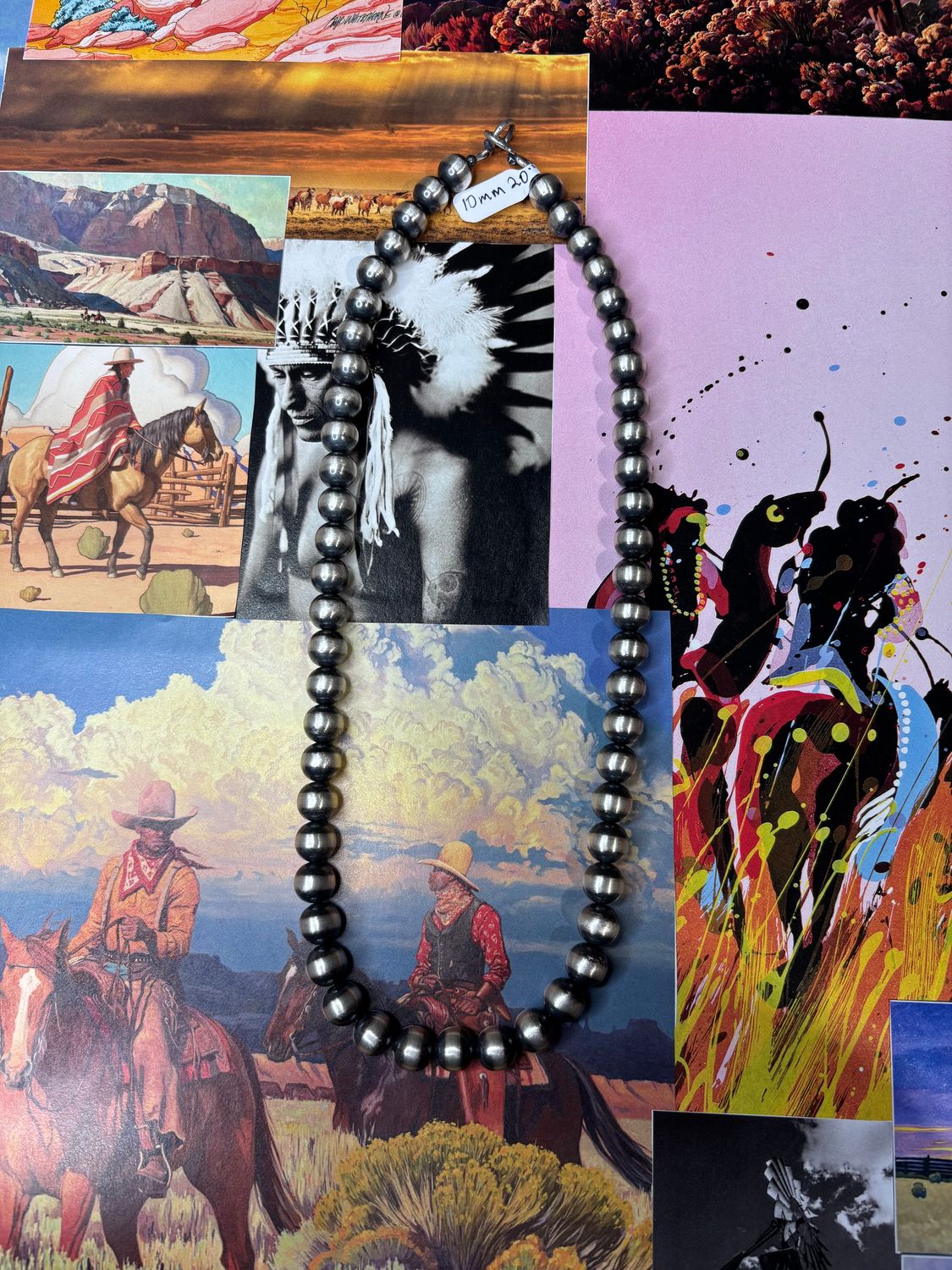 10 MM 20" Navajo Pearls