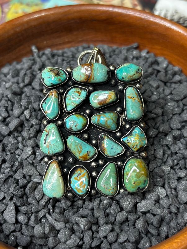 Turquoise Cluster Pendant