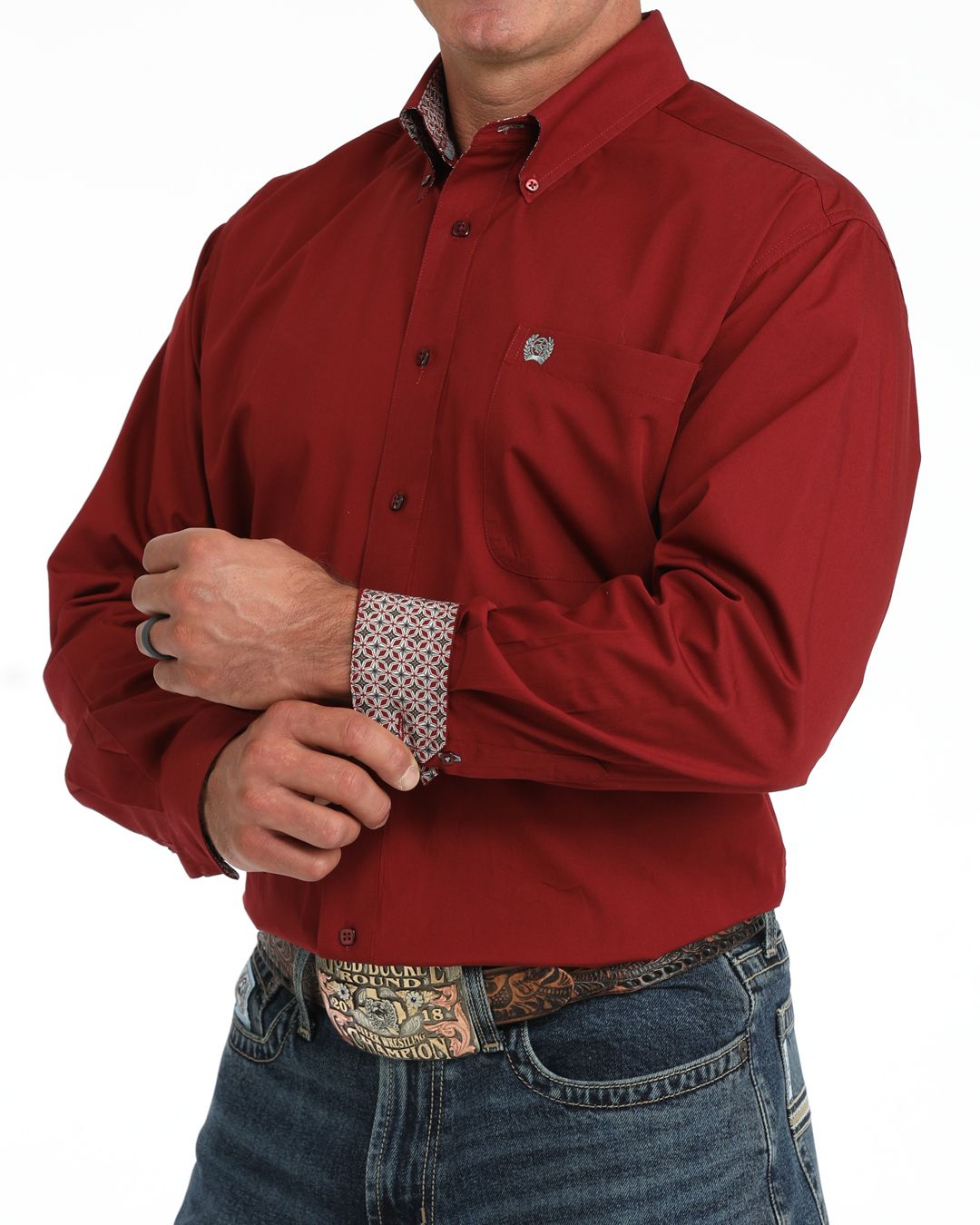 Mens Cinch Long Sleeve Button Down