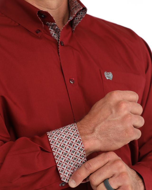 Mens Cinch Long Sleeve Button Down