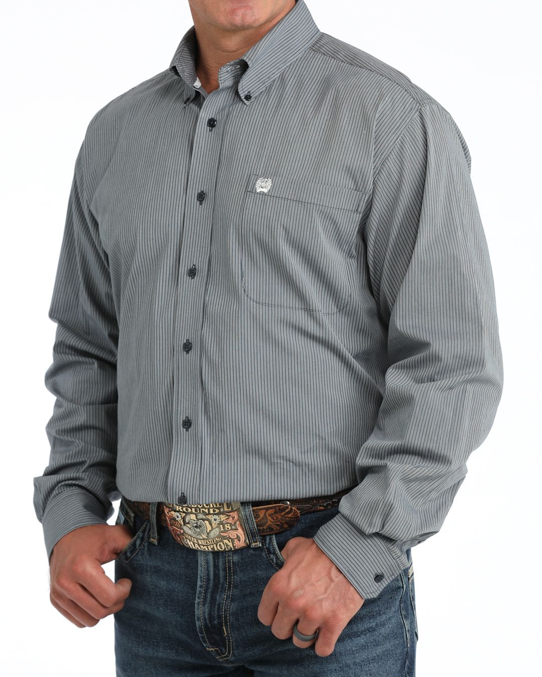 Cinch Mens Long Sleeve Button Down