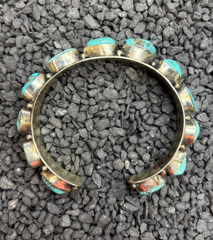 Turquoise 12 Stone Cuff