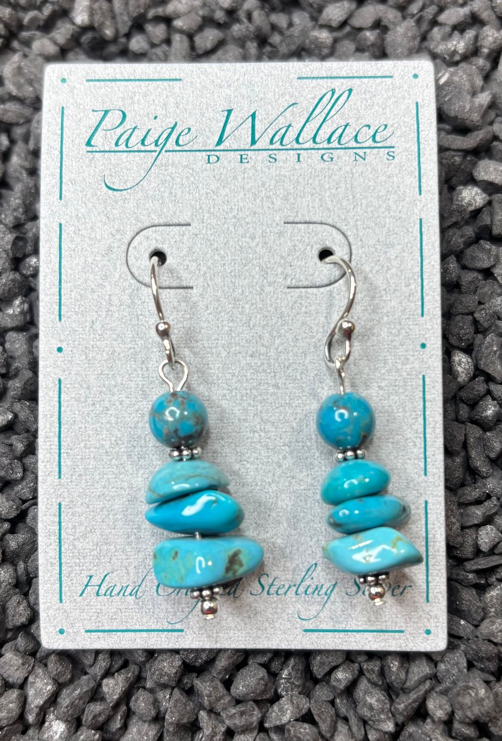 Turquoise Chip Earrings