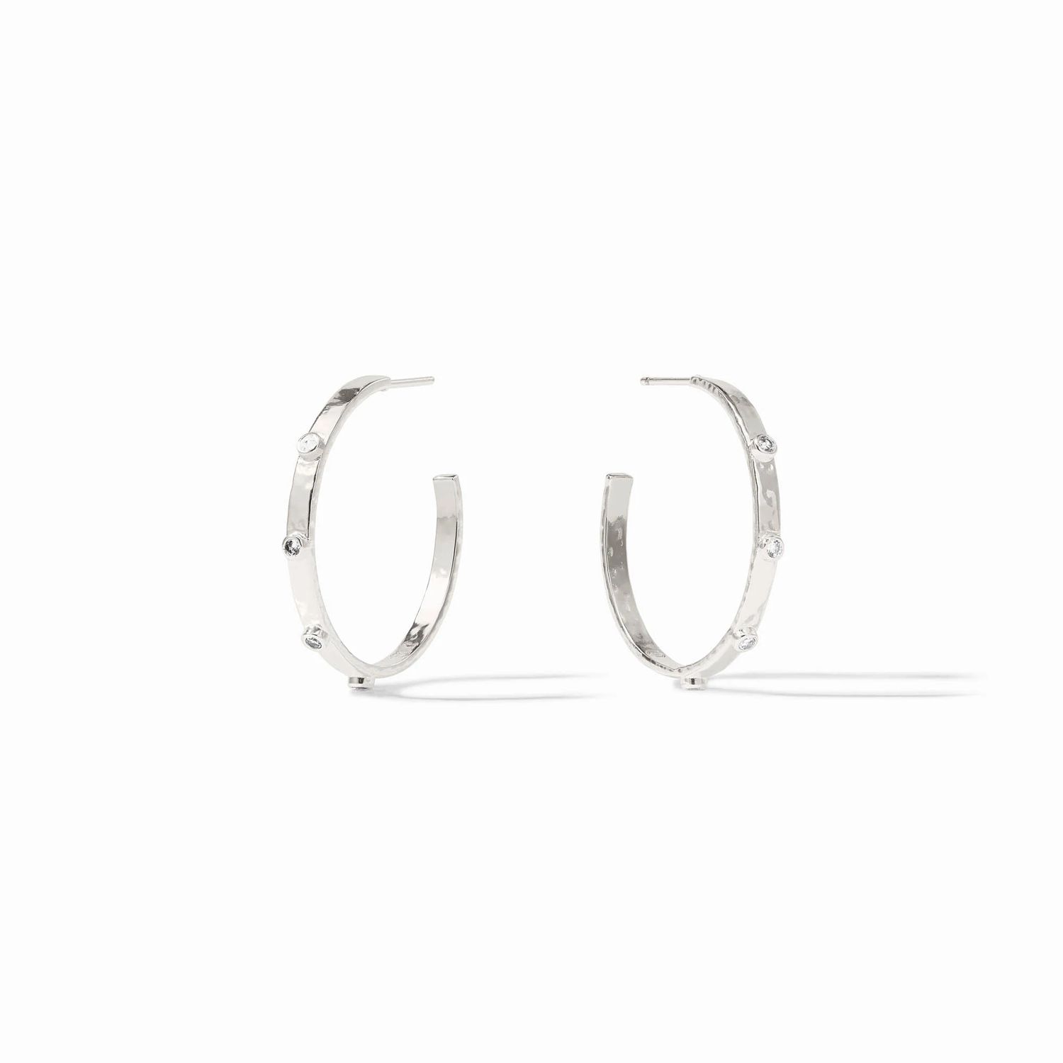 Crescent Stone Hoop Xtra Large
