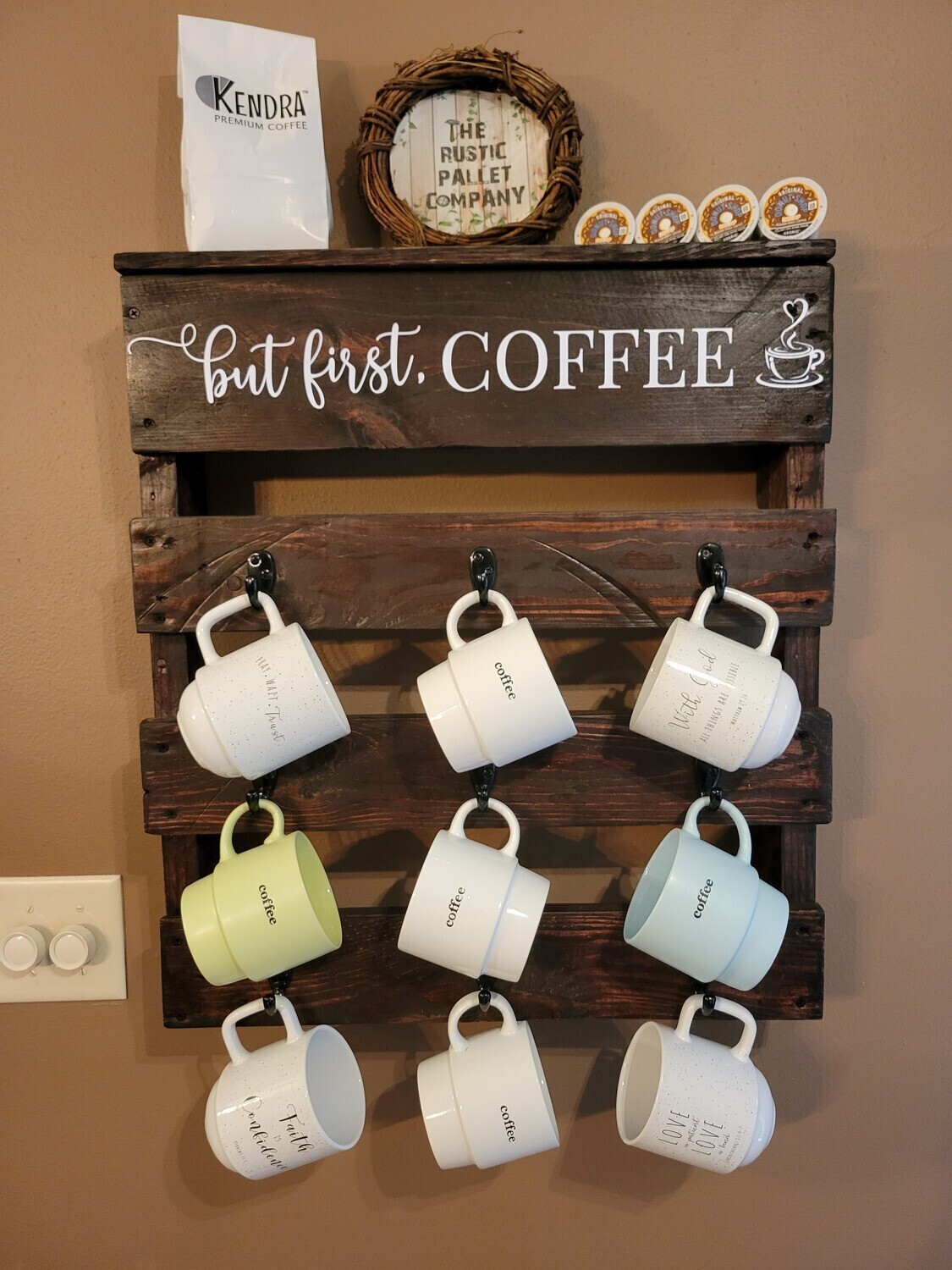 DIY Pallet Coffee Cup Holder