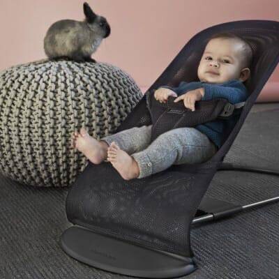 Шезлонги BabyBjorn серый сетка №1 — 9-0195