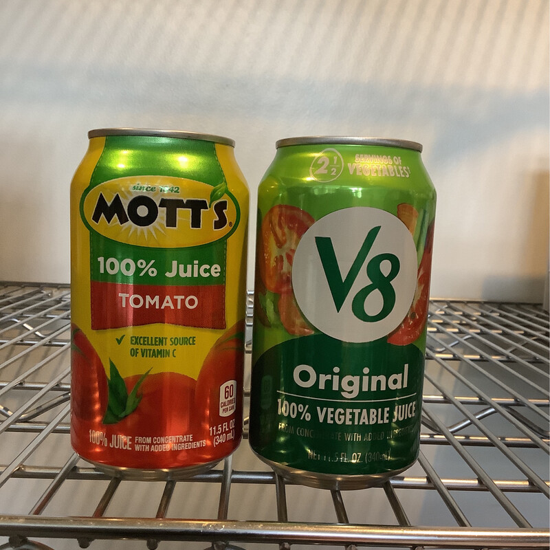 Canned Vegetable Juice All Types