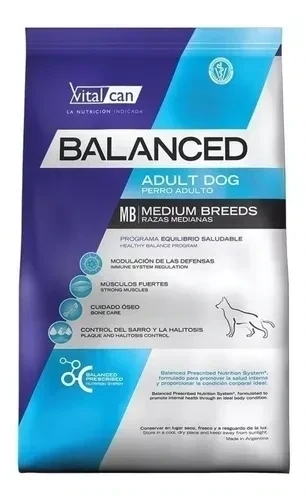 Balanced Adult Dog para perro adulto de raza mediana sabor mix en bolsa de 3kg