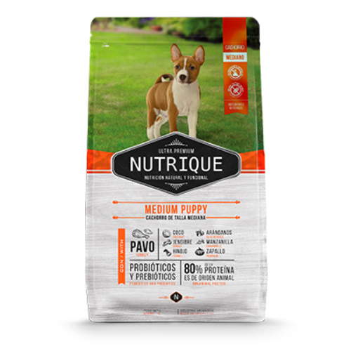 Nutrique Ultra Premium Puppy Raza Mediana 12kg_