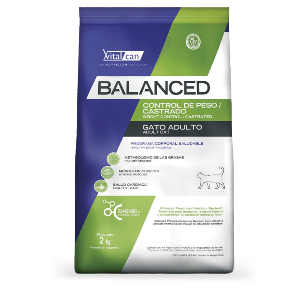 BALANCED GATO CTRL. PESO/CSTRDO. ALL AGES X 2 KG.