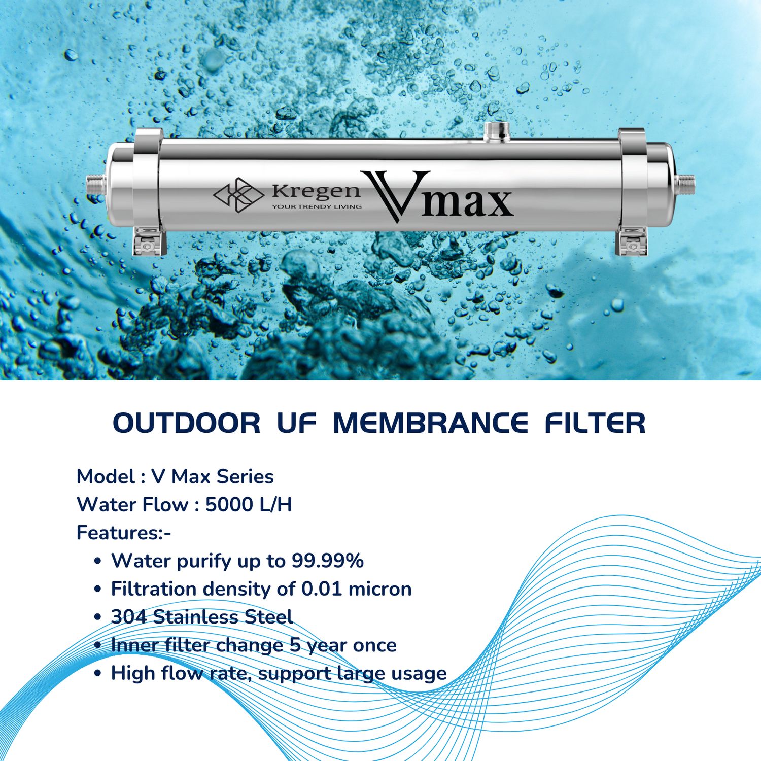 Kregen V Max Outdoor UF Membrane