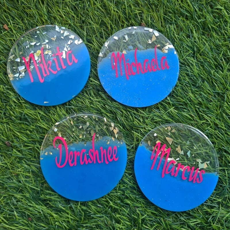 4 personalized coasters