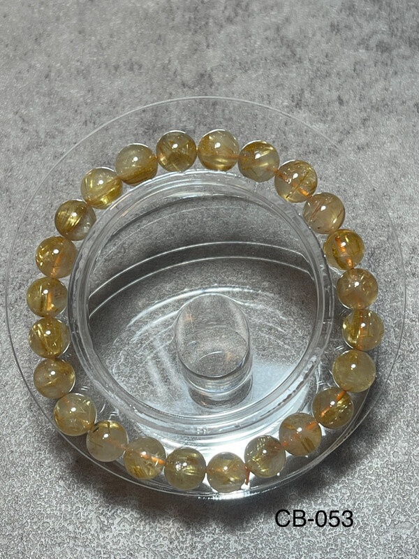 CB-053 金鈦晶手串